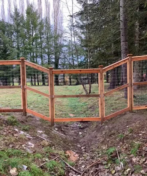 Hobby Farm Fence Installation in Snoqualmie 